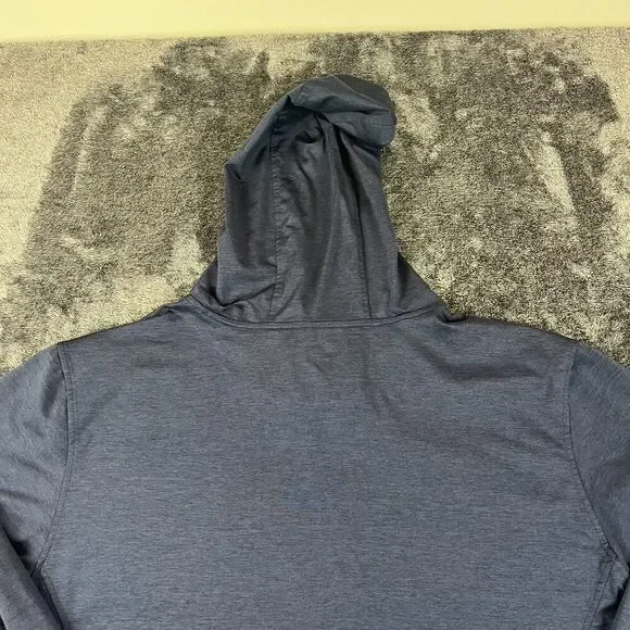 Nathan Running Hoodie Pullover Men's XL Navy Blue Thumbholes Outdoor - Picture 8 of 10